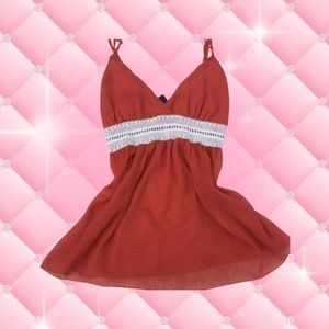 Y2k 2000s babydoll tank top 🧡